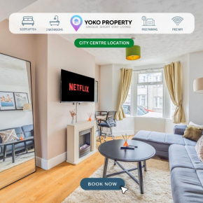 Lutterworth House - Prime Location - Free Parking, Pool Table, Fast WiFi and Smart TV by Yoko Property